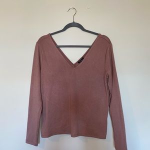 Dynamite Double V-Neck Sweater